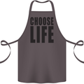 Choose Life Fancy Dress Outfit Costume Cotton Apron 100% Organic Dark Grey