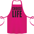 Choose Life Fancy Dress Outfit Costume Cotton Apron 100% Organic Pink