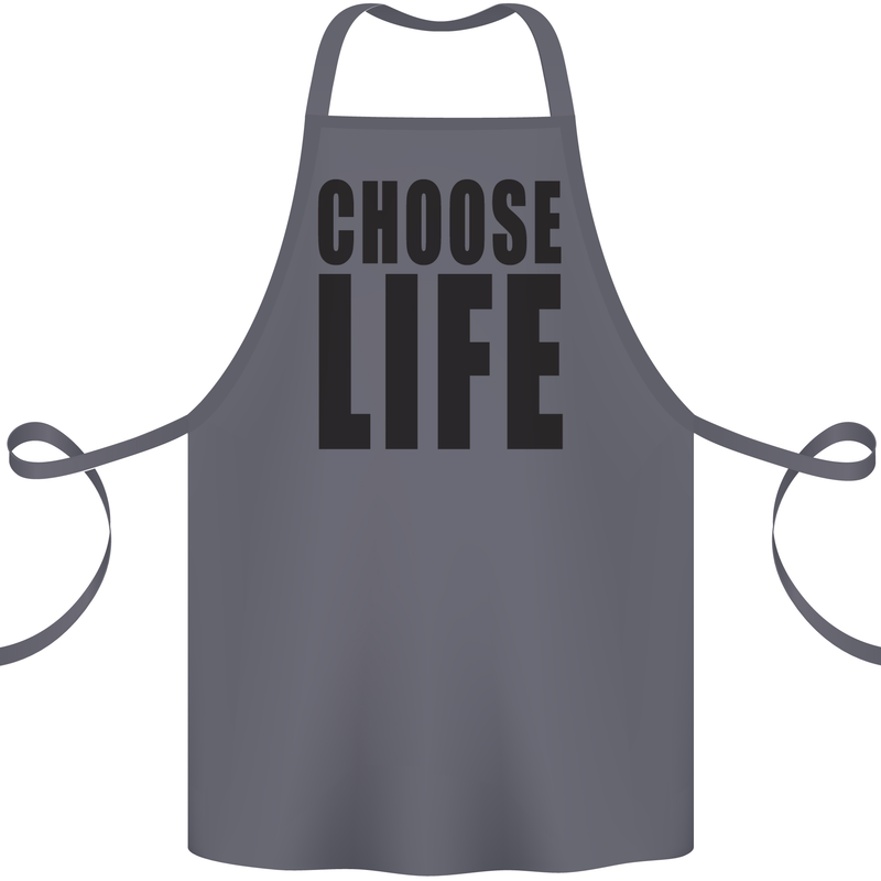 Choose Life Fancy Dress Outfit Costume Cotton Apron 100% Organic Steel