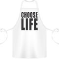 Choose Life Fancy Dress Outfit Costume Cotton Apron 100% Organic White