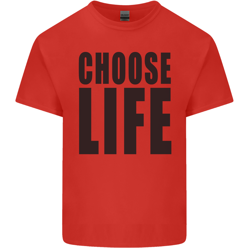 Choose Life Fancy Dress Outfit Costume Kids T-Shirt Childrens Red