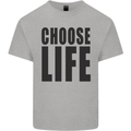Choose Life Fancy Dress Outfit Costume Kids T-Shirt Childrens Sports Grey