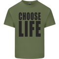 Choose Life Fancy Dress Outfit Costume Mens Cotton T-Shirt Tee Top Military Green