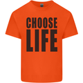 Choose Life Fancy Dress Outfit Costume Mens Cotton T-Shirt Tee Top Orange
