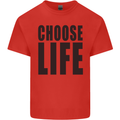 Choose Life Fancy Dress Outfit Costume Mens Cotton T-Shirt Tee Top Red