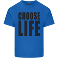 Choose Life Fancy Dress Outfit Costume Mens Cotton T-Shirt Tee Top Royal Blue
