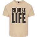 Choose Life Fancy Dress Outfit Costume Mens Cotton T-Shirt Tee Top Sand