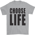 Choose Life Fancy Dress Outfit Costume Mens T-Shirt Cotton Gildan Sports Grey