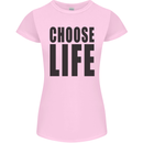 Choose Life Fancy Dress Outfit Costume Womens Petite Cut T-Shirt Light Pink