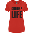 Choose Life Fancy Dress Outfit Costume Womens Wider Cut T-Shirt Red