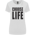 Choose Life Fancy Dress Outfit Costume Womens Wider Cut T-Shirt White
