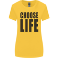 Choose Life Fancy Dress Outfit Costume Womens Wider Cut T-Shirt Yellow