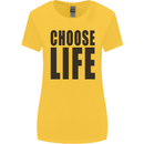 Choose Life Fancy Dress Outfit Costume Womens Wider Cut T-Shirt Yellow