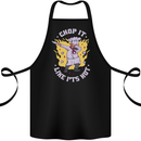 Chop It Like Its Hot Funny Chef Cook BBQ Cotton Apron 100% Organic Black