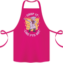 Chop It Like Its Hot Funny Chef Cook BBQ Cotton Apron 100% Organic Pink