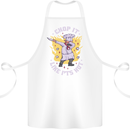 Chop It Like Its Hot Funny Chef Cook BBQ Cotton Apron 100% Organic White
