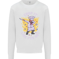 Chop It Like Its Hot Funny Chef Cook BBQ Kids Sweatshirt Jumper White