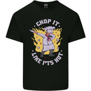 Chop It Like Its Hot Funny Chef Cook BBQ Kids T-Shirt Childrens Black