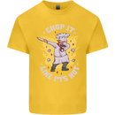 Chop It Like Its Hot Funny Chef Cook BBQ Kids T-Shirt Childrens Yellow