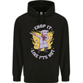 Chop It Like Its Hot Funny Chef Cook BBQ Mens 80% Cotton Hoodie Black
