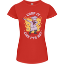 Chop It Like Its Hot Funny Chef Cook BBQ Womens Petite Cut T-Shirt Red