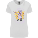 Chop It Like Its Hot Funny Chef Cook BBQ Womens Wider Cut T-Shirt White