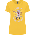 Chop It Like Its Hot Funny Chef Cook BBQ Womens Wider Cut T-Shirt Yellow