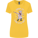 Chop It Like Its Hot Funny Chef Cook BBQ Womens Wider Cut T-Shirt Yellow