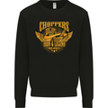 Choppers Legend Motorcycle Motorbike Biker Mens Sweatshirt Jumper Black