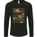 Chrismas Fighter Jet Plane Pilot RAF Funny Mens Long Sleeve T-Shirt Black