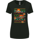 Chrismas Fighter Jet Plane Pilot RAF Funny Womens Wider Cut T-Shirt Black