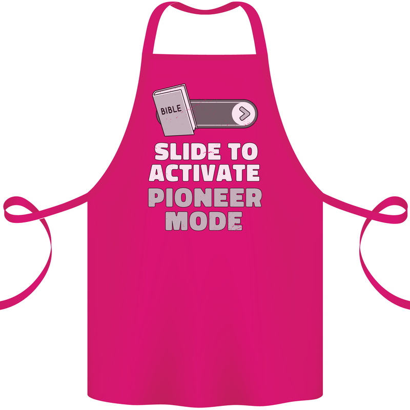 Christian Pioneer Mode Funny Christianity Cotton Apron 100% Organic Pink