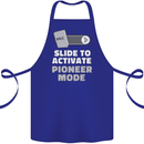 Christian Pioneer Mode Funny Christianity Cotton Apron 100% Organic Royal Blue
