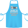 Christian Pioneer Mode Funny Christianity Cotton Apron 100% Organic Turquoise