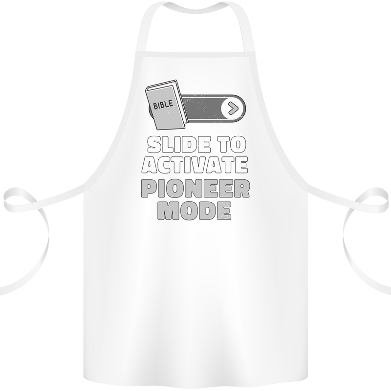 Christian Pioneer Mode Funny Christianity Cotton Apron 100% Organic White