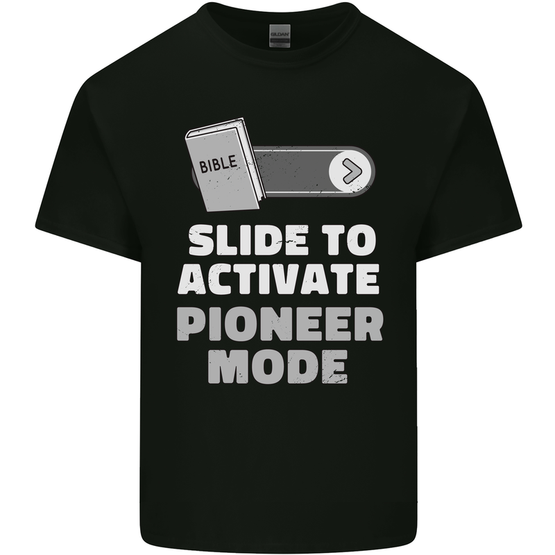 Christian Pioneer Mode Funny Christianity Kids T-Shirt Childrens Black