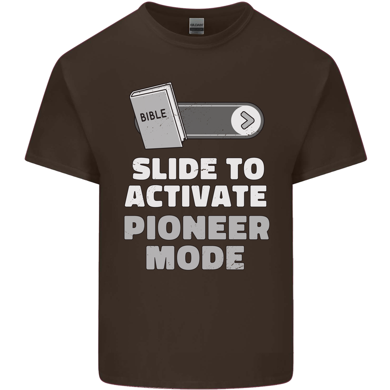 Christian Pioneer Mode Funny Christianity Kids T-Shirt Childrens Chocolate