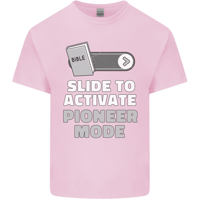 Christian Pioneer Mode Funny Christianity Kids T-Shirt Childrens Light Pink