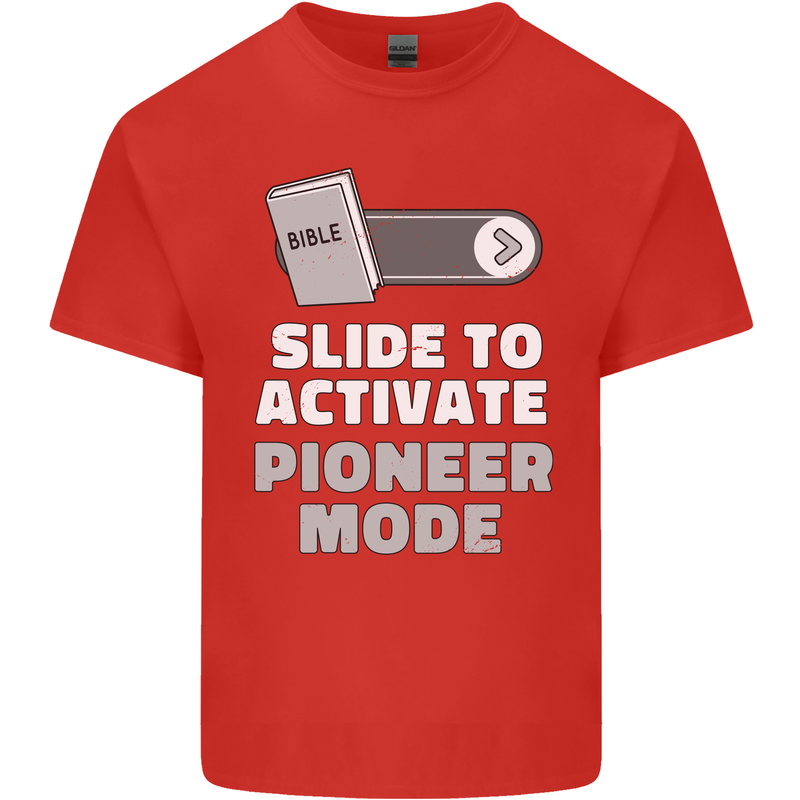 Christian Pioneer Mode Funny Christianity Kids T-Shirt Childrens Red