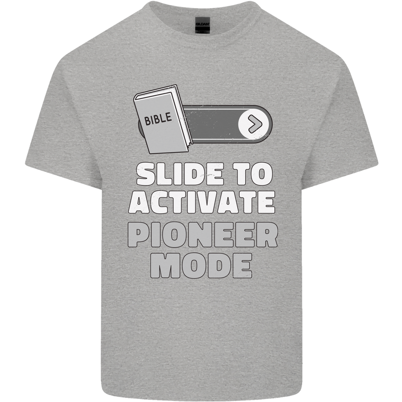Christian Pioneer Mode Funny Christianity Kids T-Shirt Childrens Sports Grey