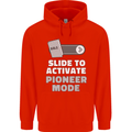 Christian Pioneer Mode Funny Christianity Mens 80% Cotton Hoodie Bright Red