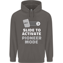Christian Pioneer Mode Funny Christianity Mens 80% Cotton Hoodie Charcoal