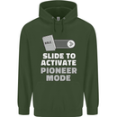 Christian Pioneer Mode Funny Christianity Mens 80% Cotton Hoodie Forest Green