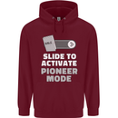 Christian Pioneer Mode Funny Christianity Mens 80% Cotton Hoodie Maroon