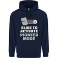 Christian Pioneer Mode Funny Christianity Mens 80% Cotton Hoodie Navy Blue