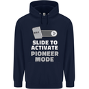 Christian Pioneer Mode Funny Christianity Mens 80% Cotton Hoodie Navy Blue