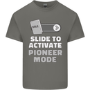 Christian Pioneer Mode Funny Christianity Mens Cotton T-Shirt Tee Top Charcoal