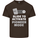 Christian Pioneer Mode Funny Christianity Mens Cotton T-Shirt Tee Top Dark Chocolate