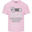 Christian Pioneer Mode Funny Christianity Mens Cotton T-Shirt Tee Top Light Pink