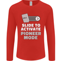 Christian Pioneer Mode Funny Christianity Mens Long Sleeve T-Shirt Red